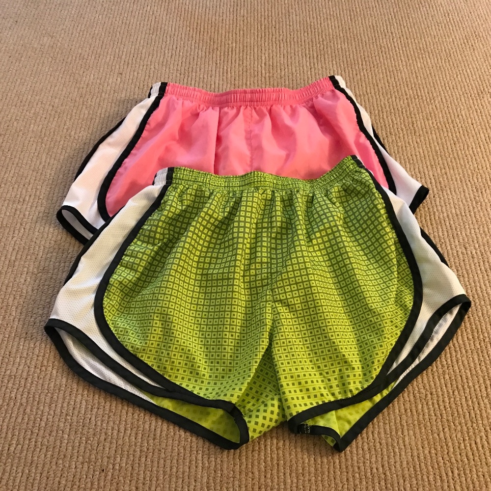 2 pair of nike dri fit shorts size med
